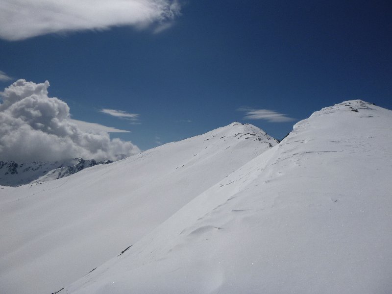 #3 Roter Kogel : depuis la crête sous l Roter Kogel : depuis la crête sous l'Auf Sömen, et la pente NE.
