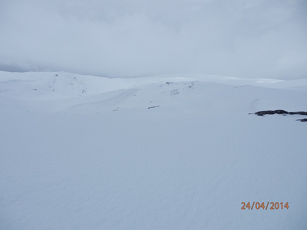 Vue vers le sommet : c'est vraiment une randonnée initiation!