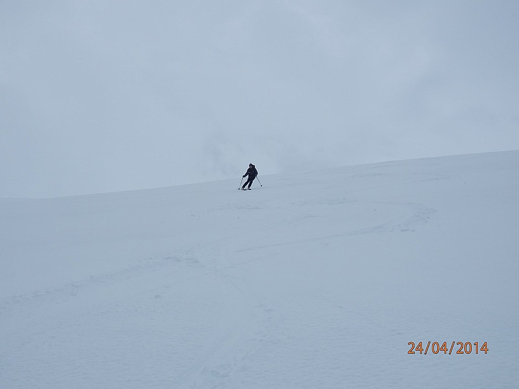 Yves en cours de : descente