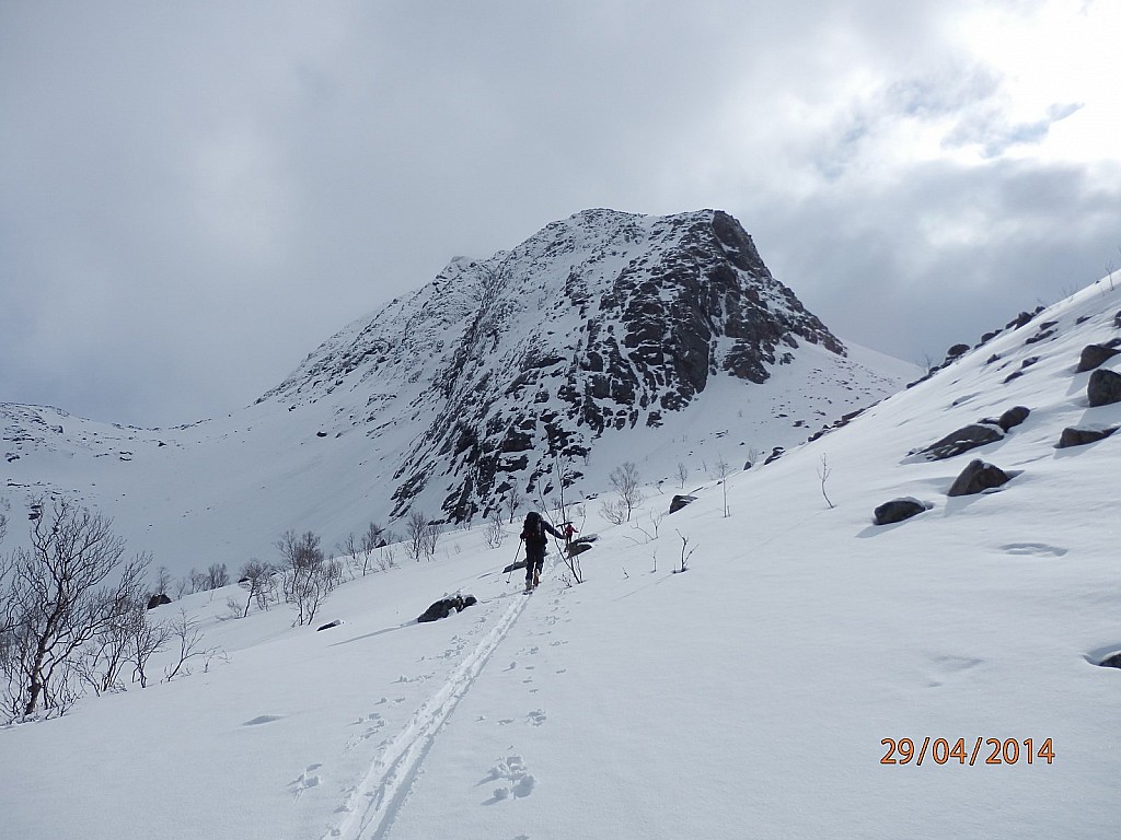 Nous progressons vers la : combe Nord