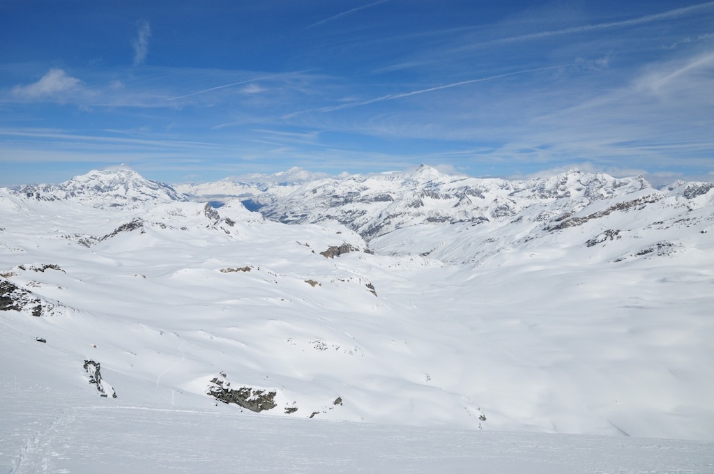 Pointe de Méan Martin : En fond le Mont Blanc qui se couvre doucement...