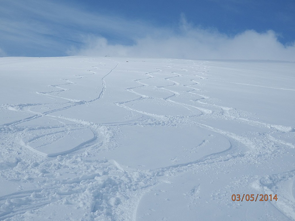 Grand ski sur ce petit : sommet