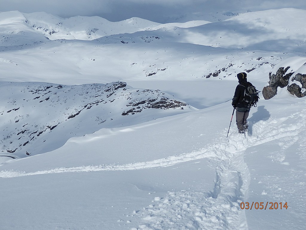 Joël est contemplatif devant : la seconde partie de cette magnifique descente