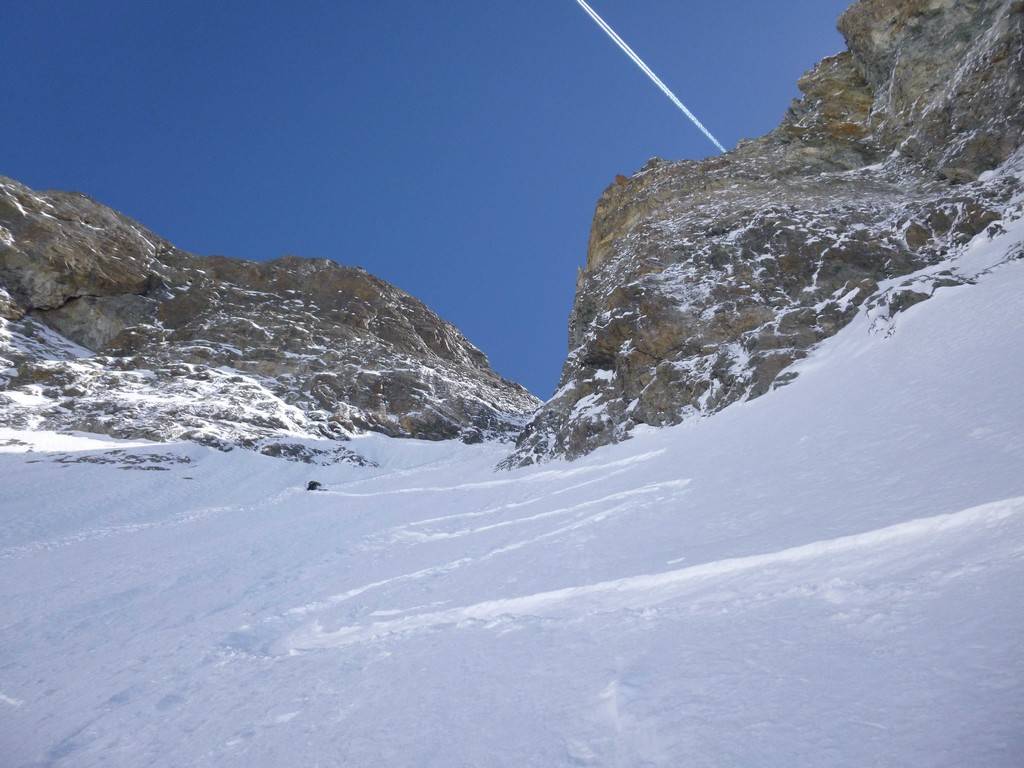 Col des Ecrins : Un rappel dans la neige puis du très bon ski