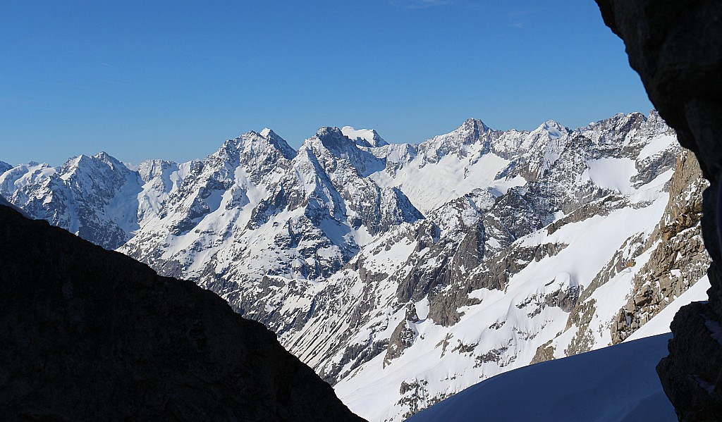 Brèche de la Meije : vue vers le S