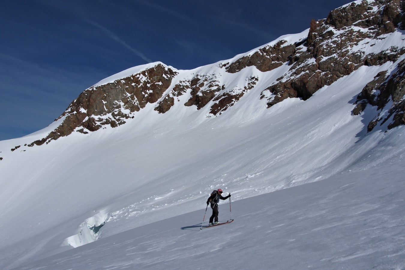 Le glacier passe bien : Mais il est tout de même un peu plus ouvert que les saisons passées.