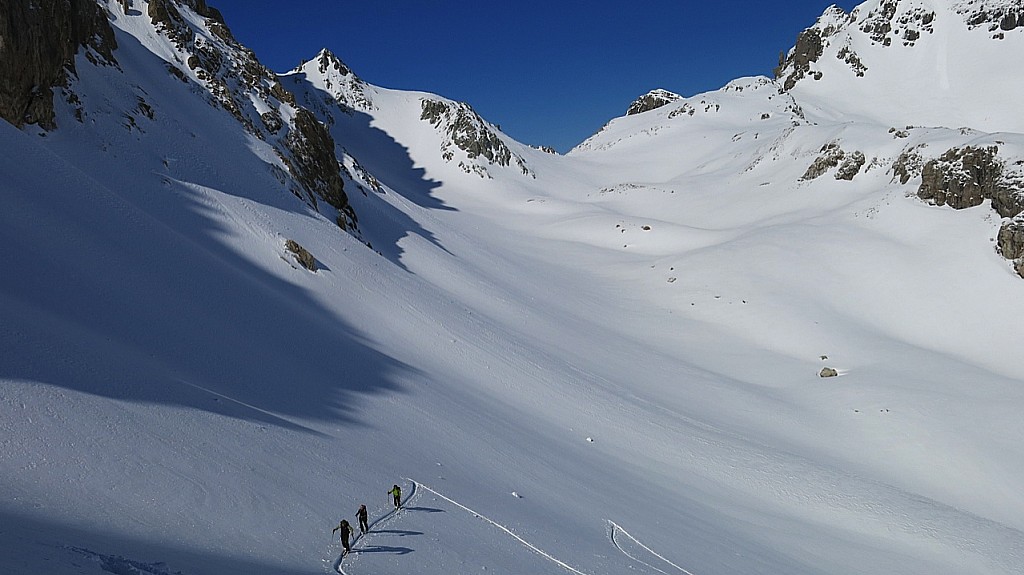 Col du Grand Fond : En montant à la pointe de la Combe Neuve