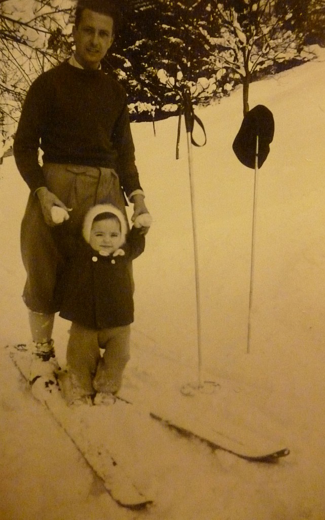 La Rochette 1952 : Initiation au ski avec Papa
