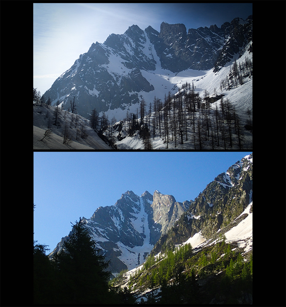 #1 A deux mois d A deux mois d'intervalle : le paysage verdit