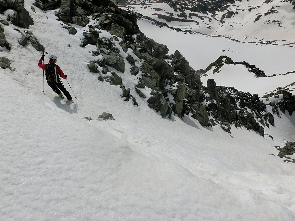 Mont de Gébroulaz : couloir sud ouest de Gébroulaz