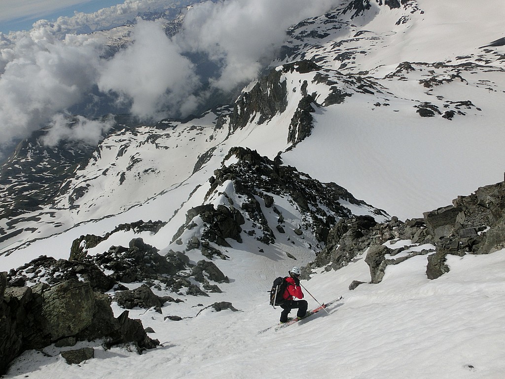 #11 Mont de Gébroulaz : arrivé au coude, on passe du sud à l Mont de Gébroulaz : arrivé au coude, on passe du sud à l'ouest