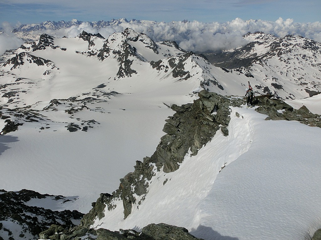 #6 Mont de Gébroulaz : le glacier de Chavière et l Mont de Gébroulaz : le glacier de Chavière et l'entrée du couloir