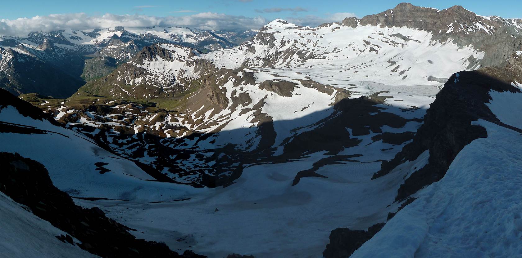 Depuis le col du Montet : vue SW