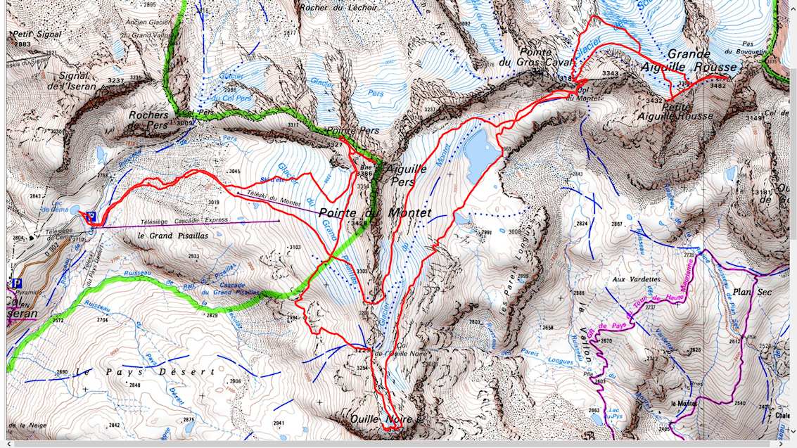 Trace GPS : Le tricotage du jour