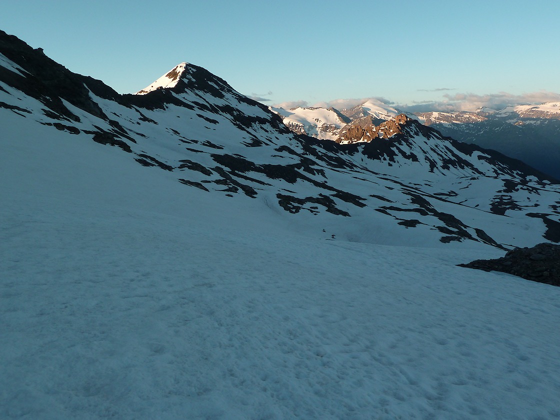 #18 Galcier du Pisaillas : vue sur l Galcier du Pisaillas : vue sur l'Ouille Noire versant W
