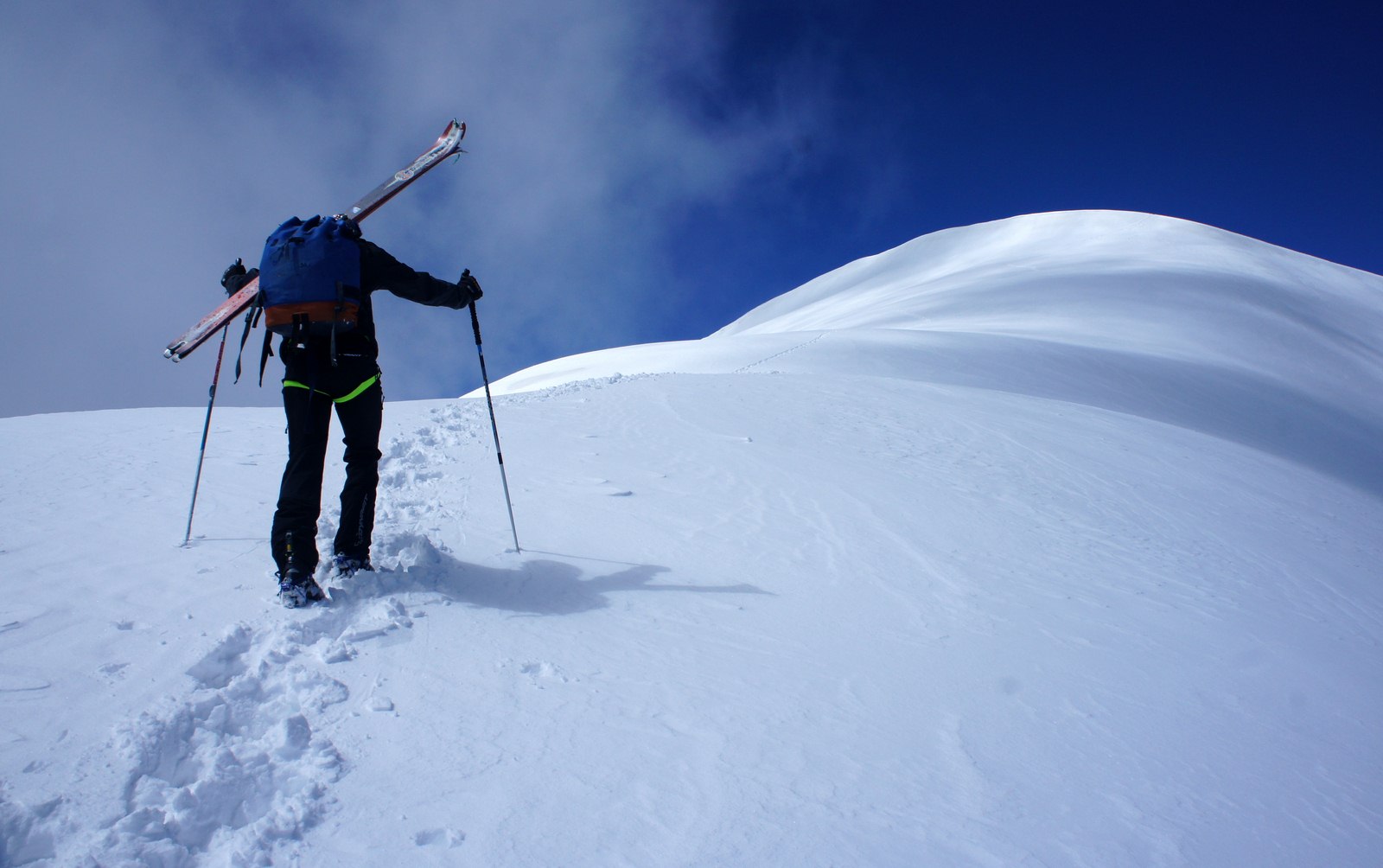 On continue à crampons jusqu'au sommet