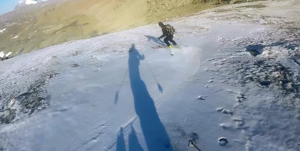 #7 descente : ski sur le glacier descente : ski sur le glacier