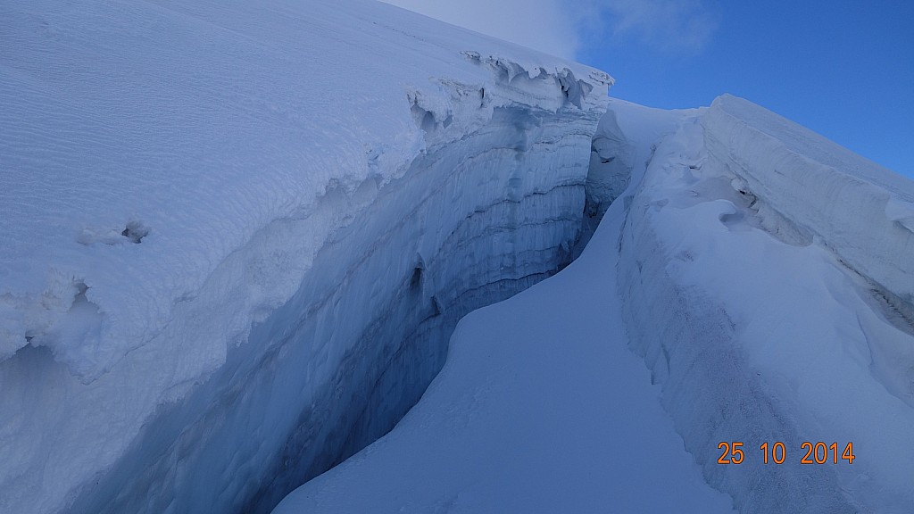 Crevasse toujours : impressionnante