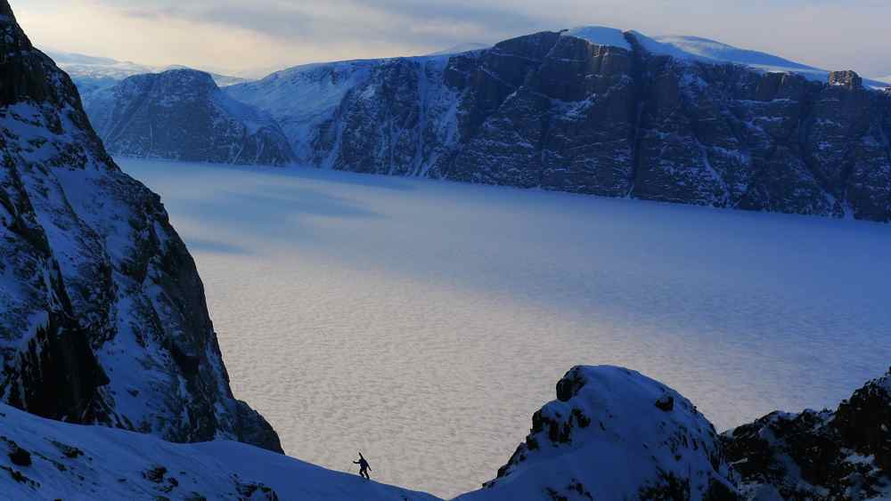 sur fond de banquise : photo de Damien Fayolle