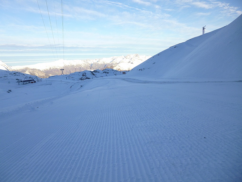 #1 2alpes : piste damé des le départ 2alpes : piste damé des le départ