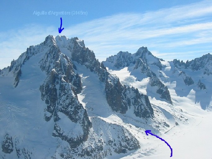 #1 Aiguille d Aiguille d'Argentière : Voilà l'itinéraire suivi !