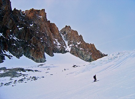 Vue du couloir : Vue du couloir depuis le glacier des Améthystes