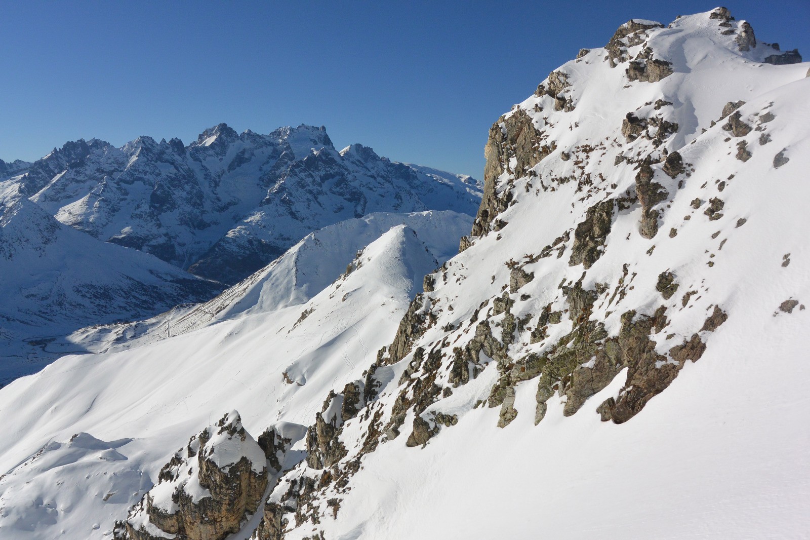 sous la crête finale