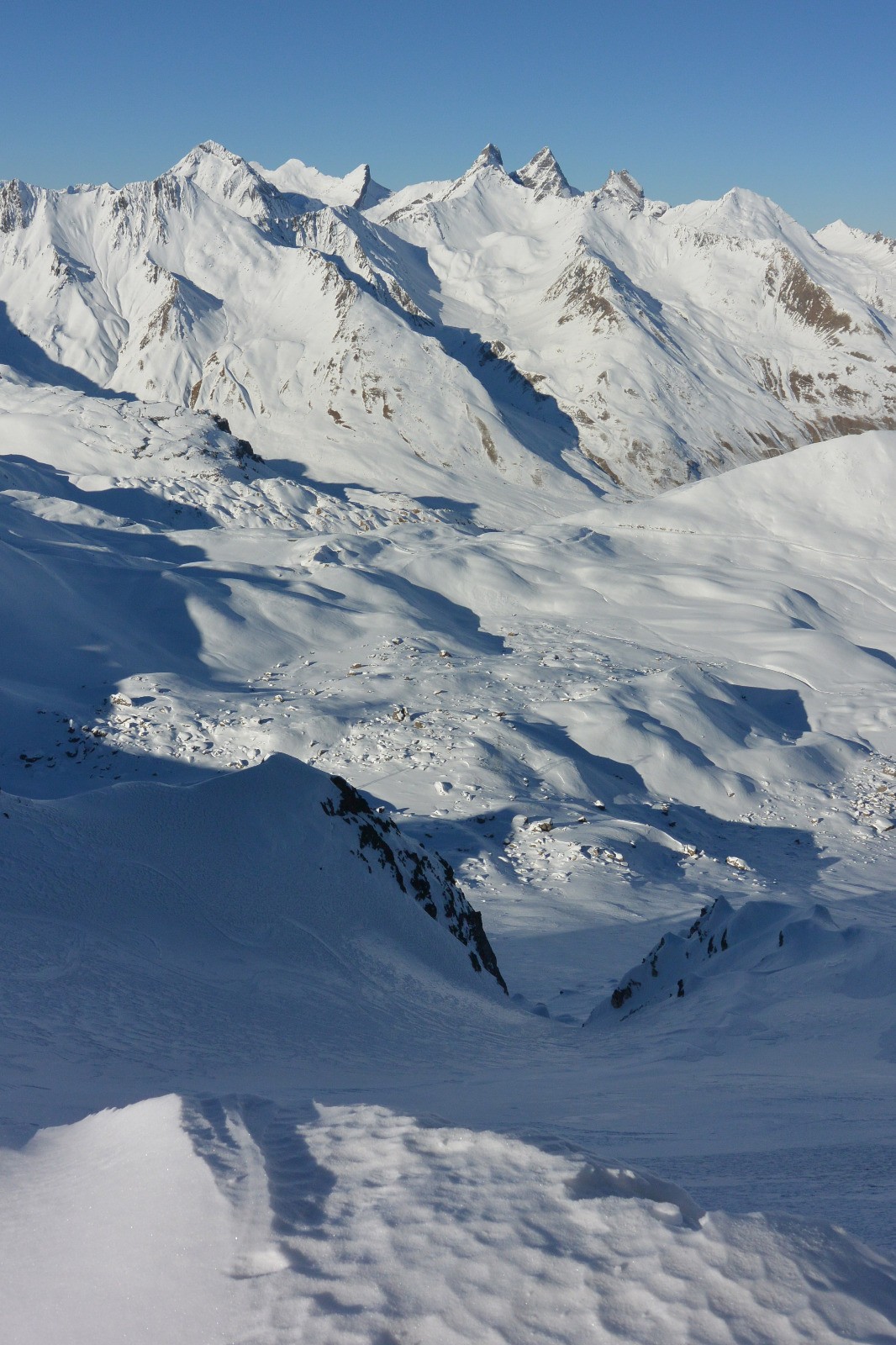 Pour la descente c'est tout droit