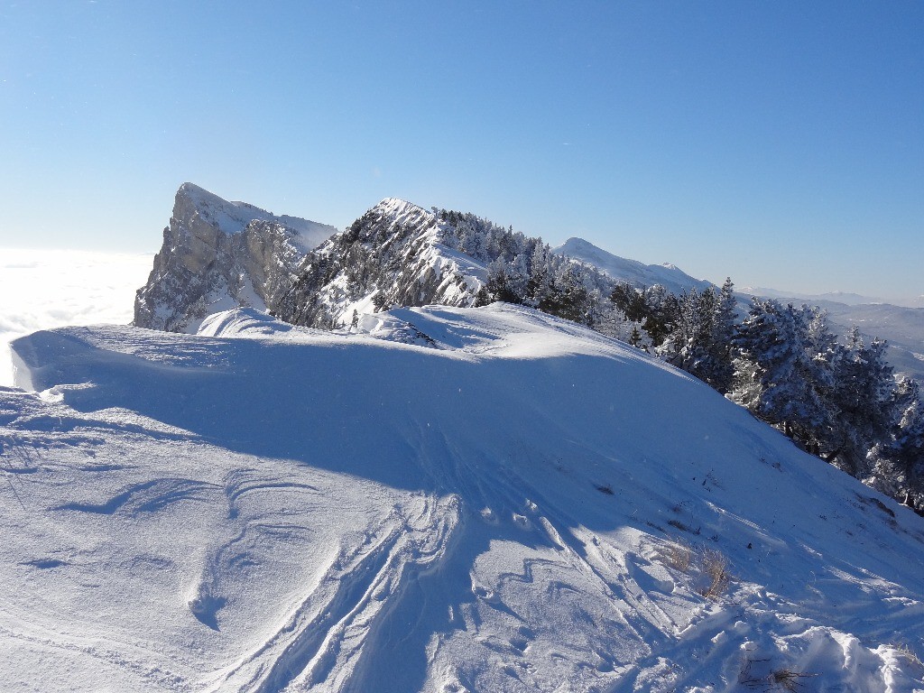 Arrivée sur la crête, magnifique