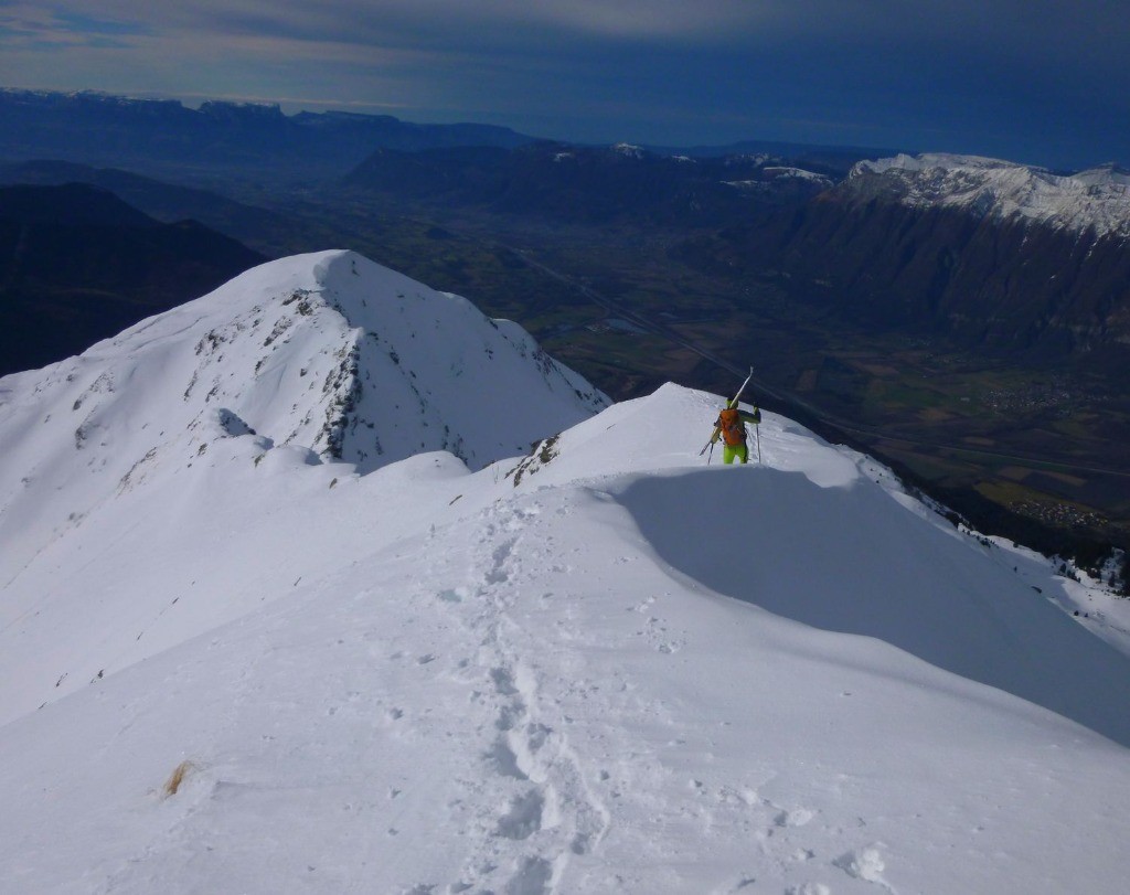 #2 arête en neige durcie. arête en neige durcie.