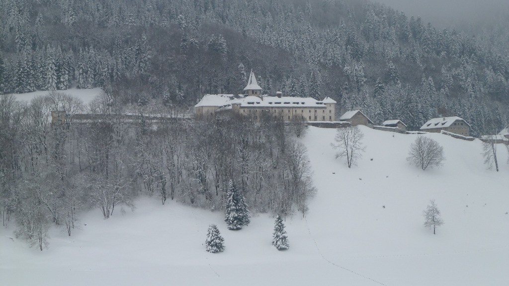 L'Abbaye sous la neige