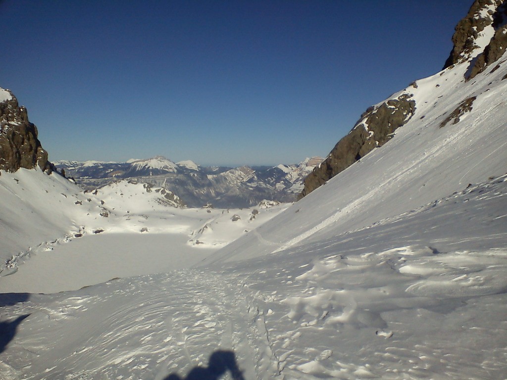 Sous le Crozet, que je n'ai pas réussi à tracé ds le brouillard la semaine dernière