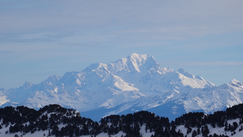 soleil sur le Mont Blanc