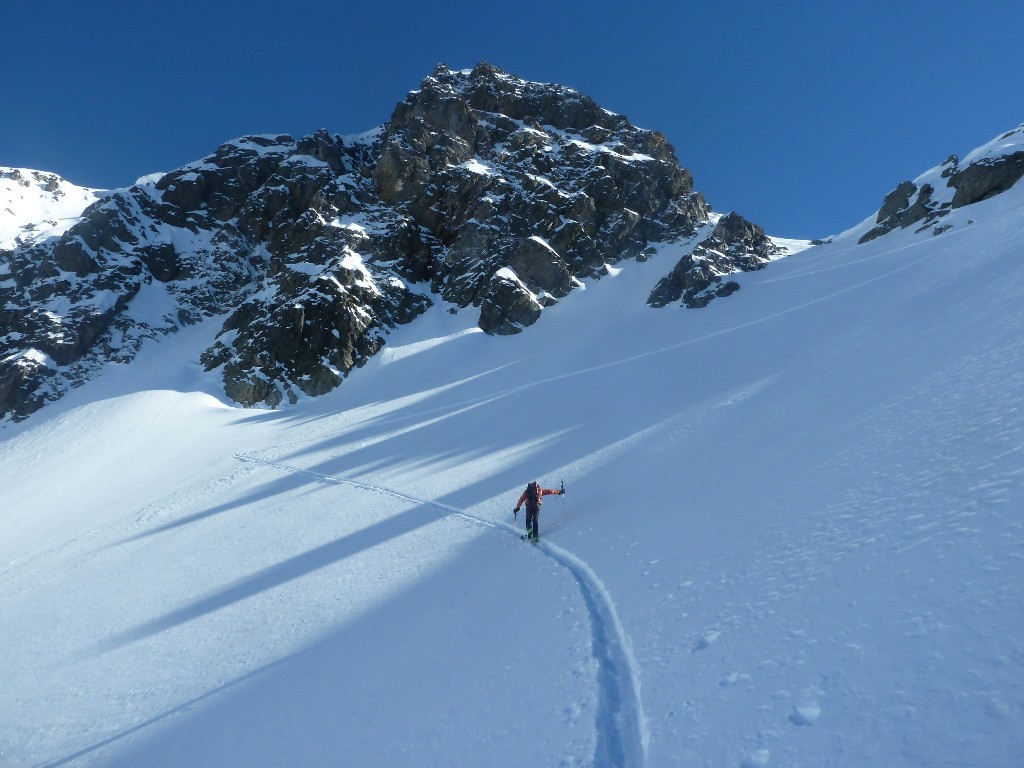 Col Guillaume , neige parfaite dans cette face