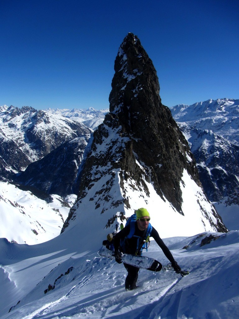 #5 Arrivée au collet au dessus du Pic Lamartrine Arrivée au collet au dessus du Pic Lamartrine