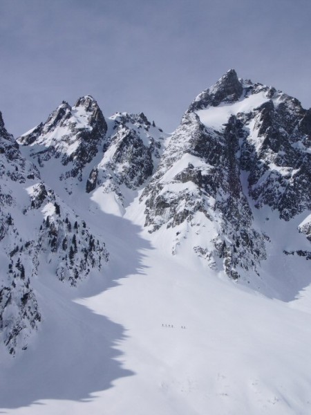 #3 Couloir de la Barme : en cours de traçage Couloir de la Barme : en cours de traçage