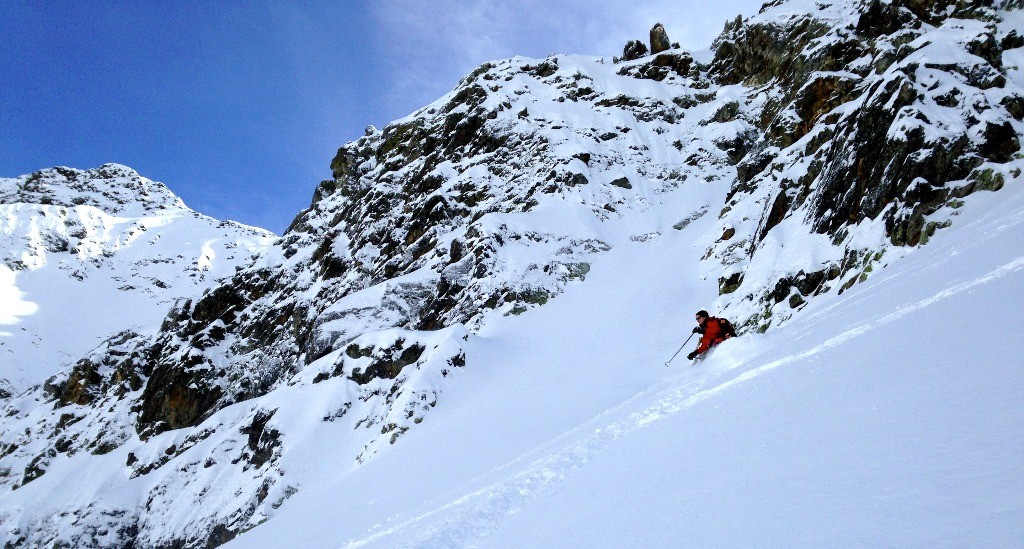 Gwenaëlle dans le cône sous le couloir