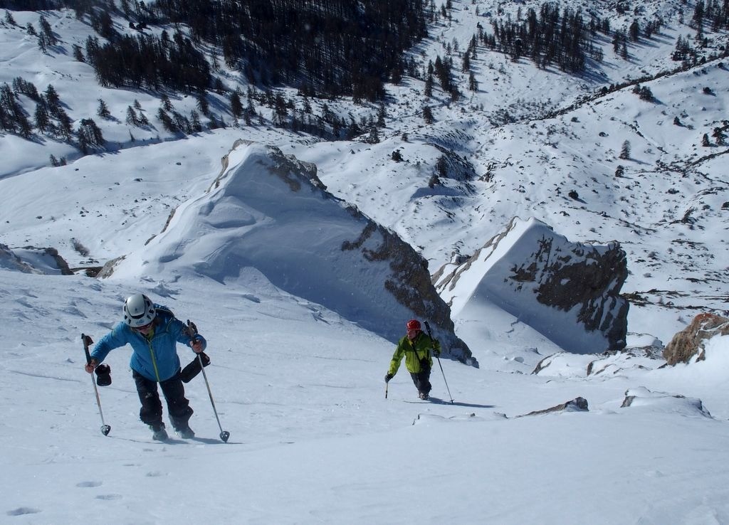 La dernière pente sous la crête