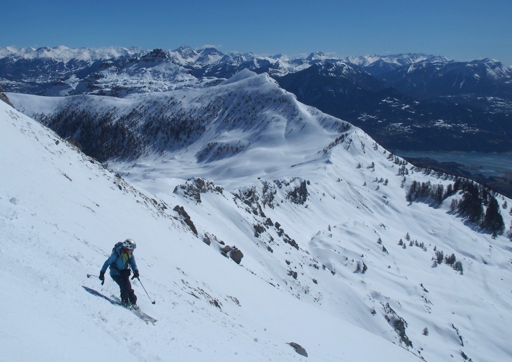 #16 Deuxième descente, au dessus de la crête de la Gardette Deuxième descente, au dessus de la crête de la Gardette