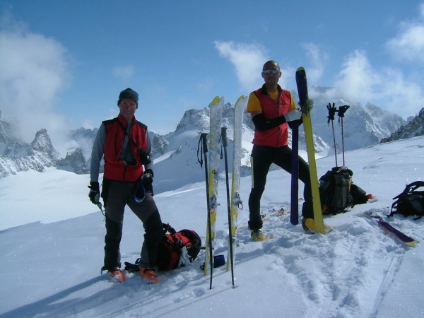 Aiguilles dorées et Trient : Moms et Romu aux anges