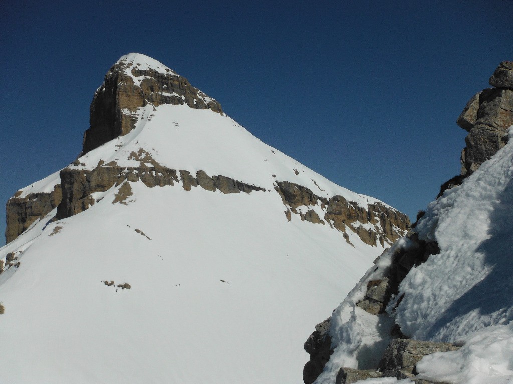 Le Grand-Ferrand depuis la tête de vallon de Pierra