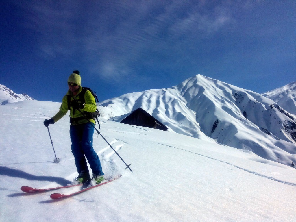 Etienne devant le Crey Aigu