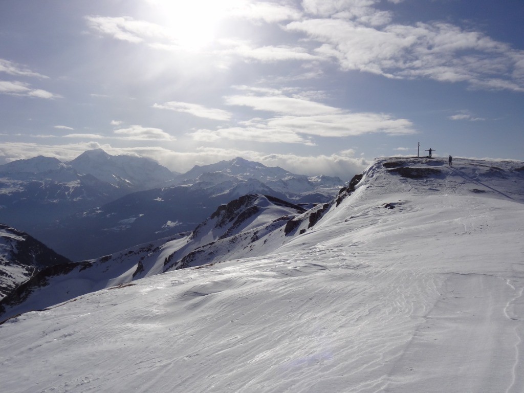 Pointe du Col, Vincent fait sa croix