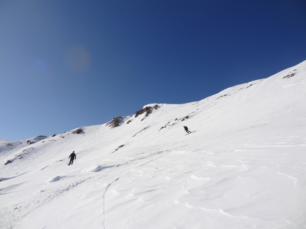 Descente Pointe du Col versant Nord