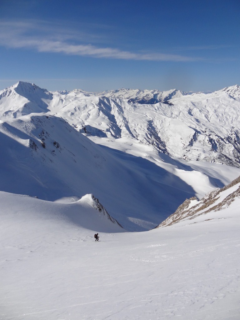 Descente du col des Meudes