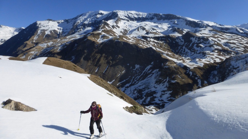 en face y a nettement moins de neige