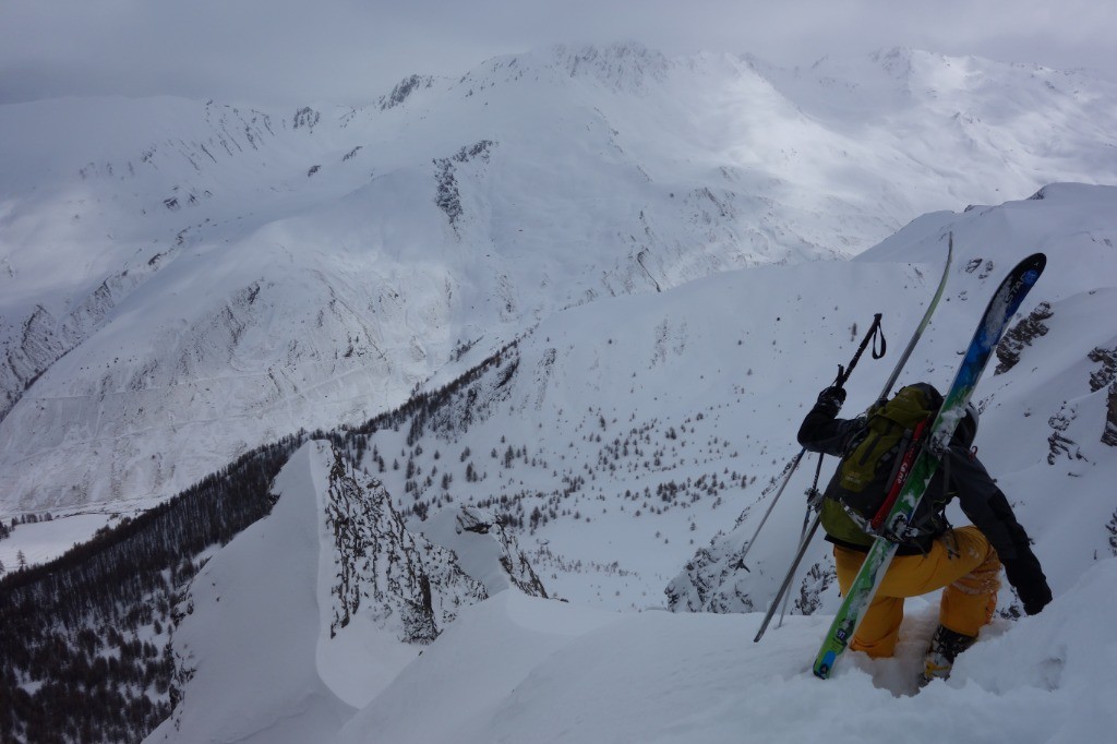 passage un peu scabreuc pour rejoindre la 2e partie du couloir