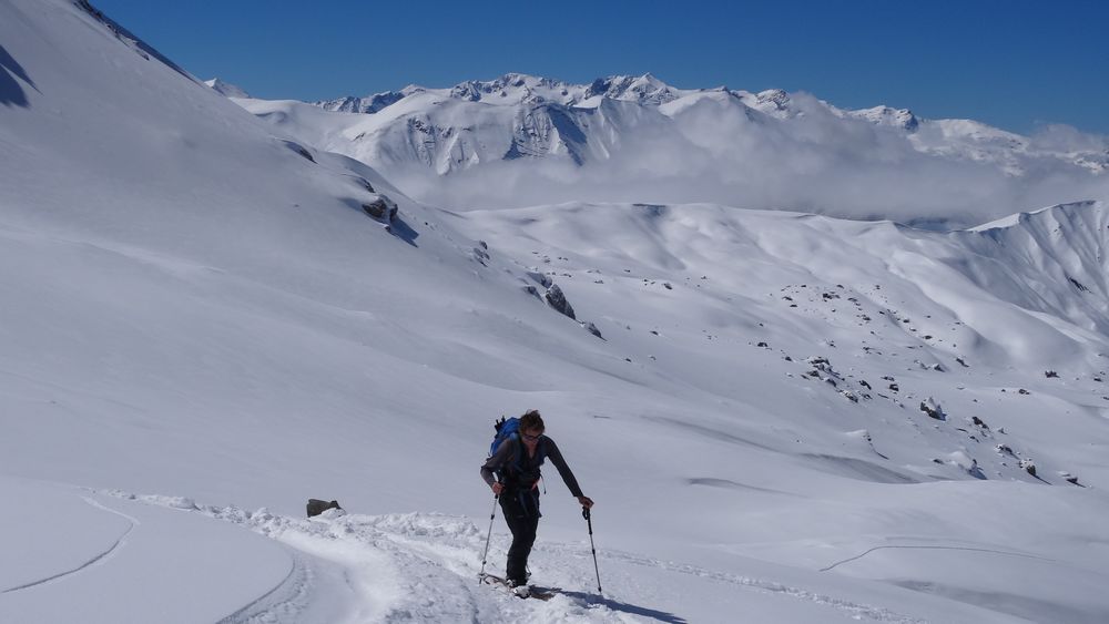 Etendard bien blanc en arrière plan