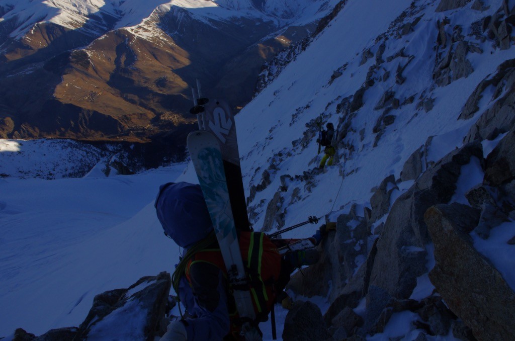 Traversée de la brèche, ça descend bien à pied.