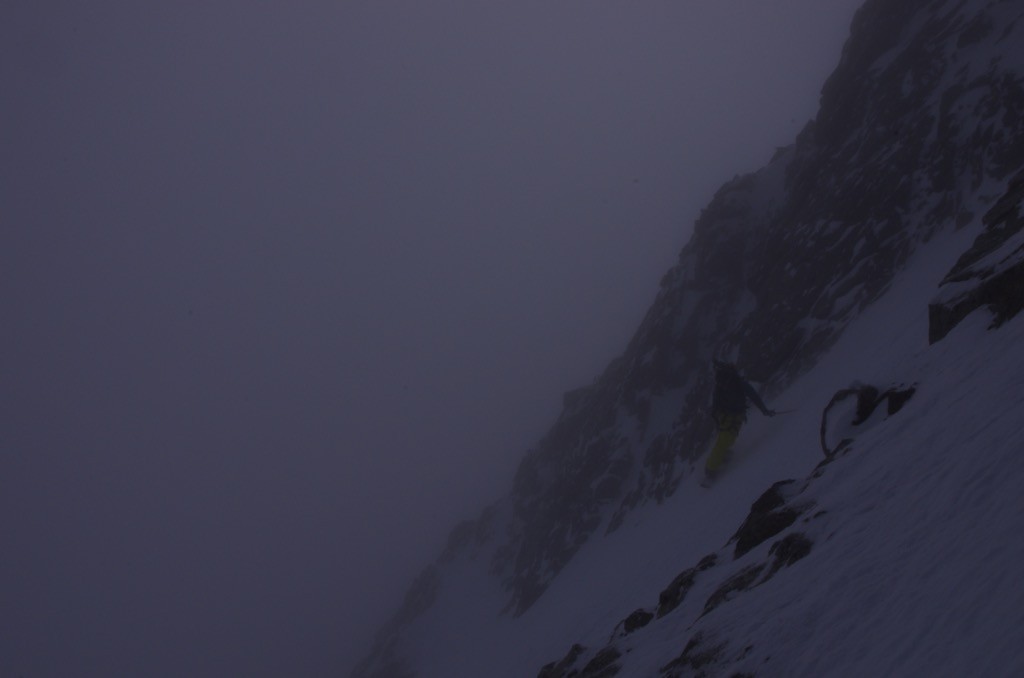 ...et descente de son couloir avec les nuages